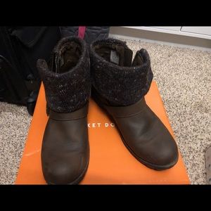 Women-Rocket Dog Bentley Brown Boots-Size 7.5